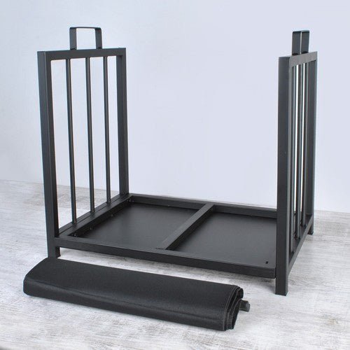 1 Kaminholzständer mit praktischem Griff – Schwarz - Easy2sell - Deluxe