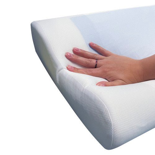1 orthopädisches Kissen mit Memory - Schaum für Entspannung, Weiß - Easy2sell - Deluxe