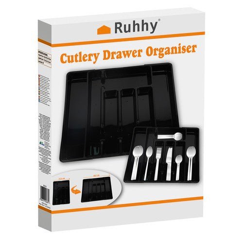 1 Schubladen - Organizer mit ausziehbarem Einsatz - Schwarz - Easy2sell - Deluxe