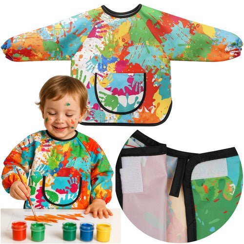1 Schutzschürze für Kinder, wasserdicht, einfache Reinigung, bunt - Easy2sell - Deluxe