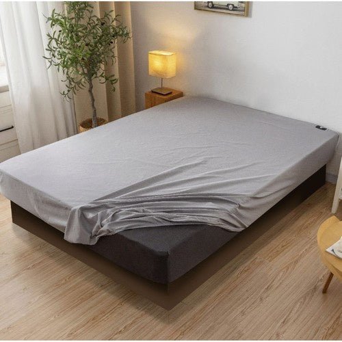 1 Spannbettlaken aus Baumwolljersey mit Gummizug grau - Easy2sell - Deluxe