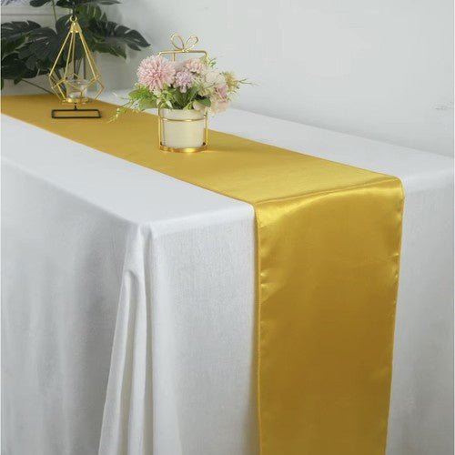 1 Tischläufer elegant, satiniert, luxuriöser Glanz, gold - Easy2sell - Deluxe