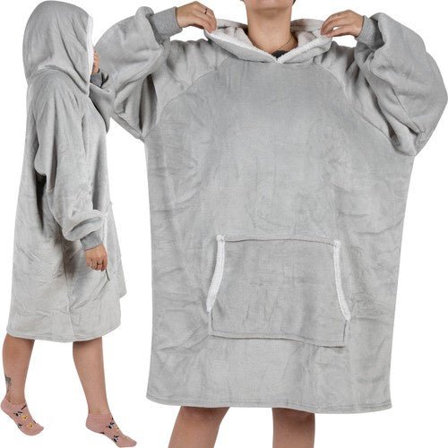1 XXL - Sweatshirt - Decke oversize für Wärme grau - Easy2sell - Deluxe
