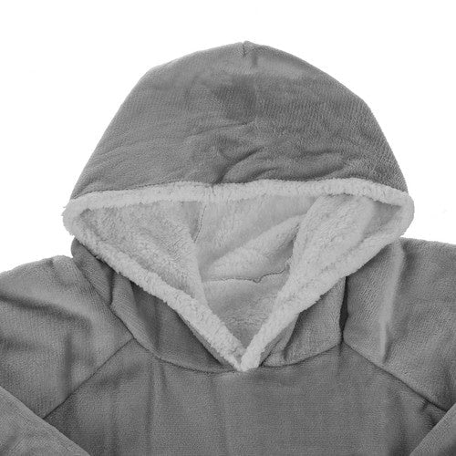 1 XXL - Sweatshirt - Decke oversize für Wärme grau - Easy2sell - Deluxe