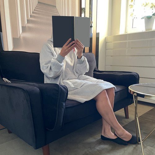 1 XXL - Sweatshirt - Decke oversize für Wärme grau - Easy2sell - Deluxe