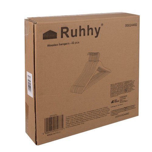 10 Kleiderbügel aus Holz mit ergonomischer Form - Easy2sell - Deluxe