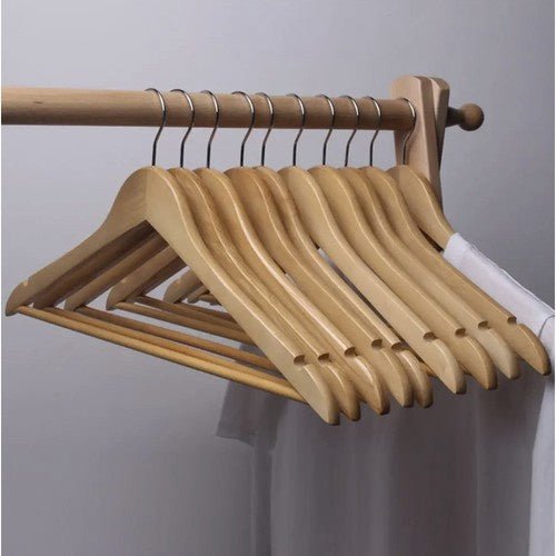 10 Kleiderbügel aus Holz mit ergonomischer Form - Easy2sell - Deluxe