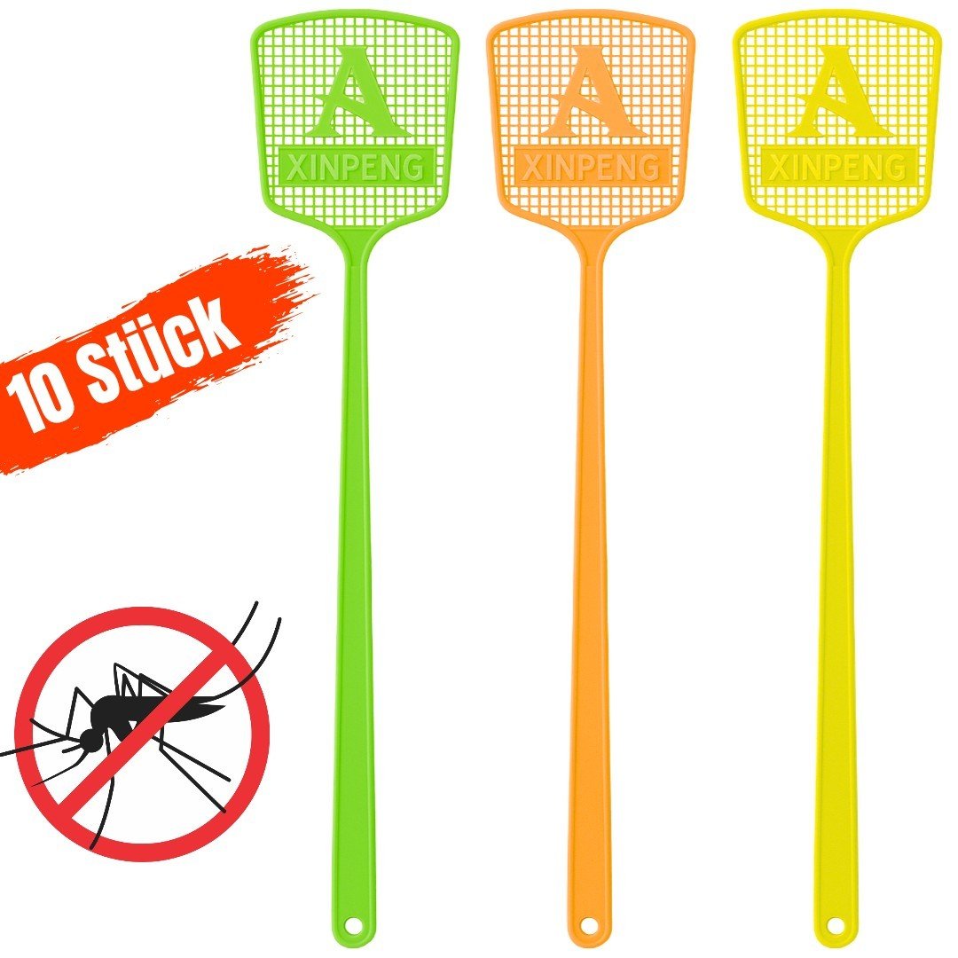 10x Fliegenklatsche Set Fliegenfänger Moskitoklatsche Fliegen Klatsche Mücken - Easy2sell - Deluxe