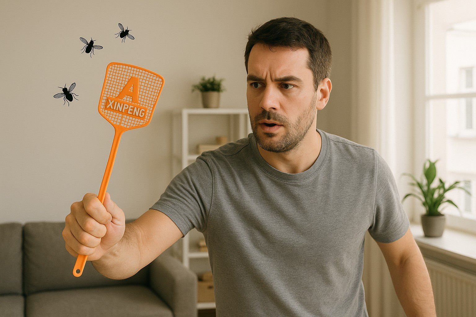 10x Fliegenklatsche Set Fliegenfänger Moskitoklatsche Fliegen Klatsche Mücken - Easy2sell - Deluxe