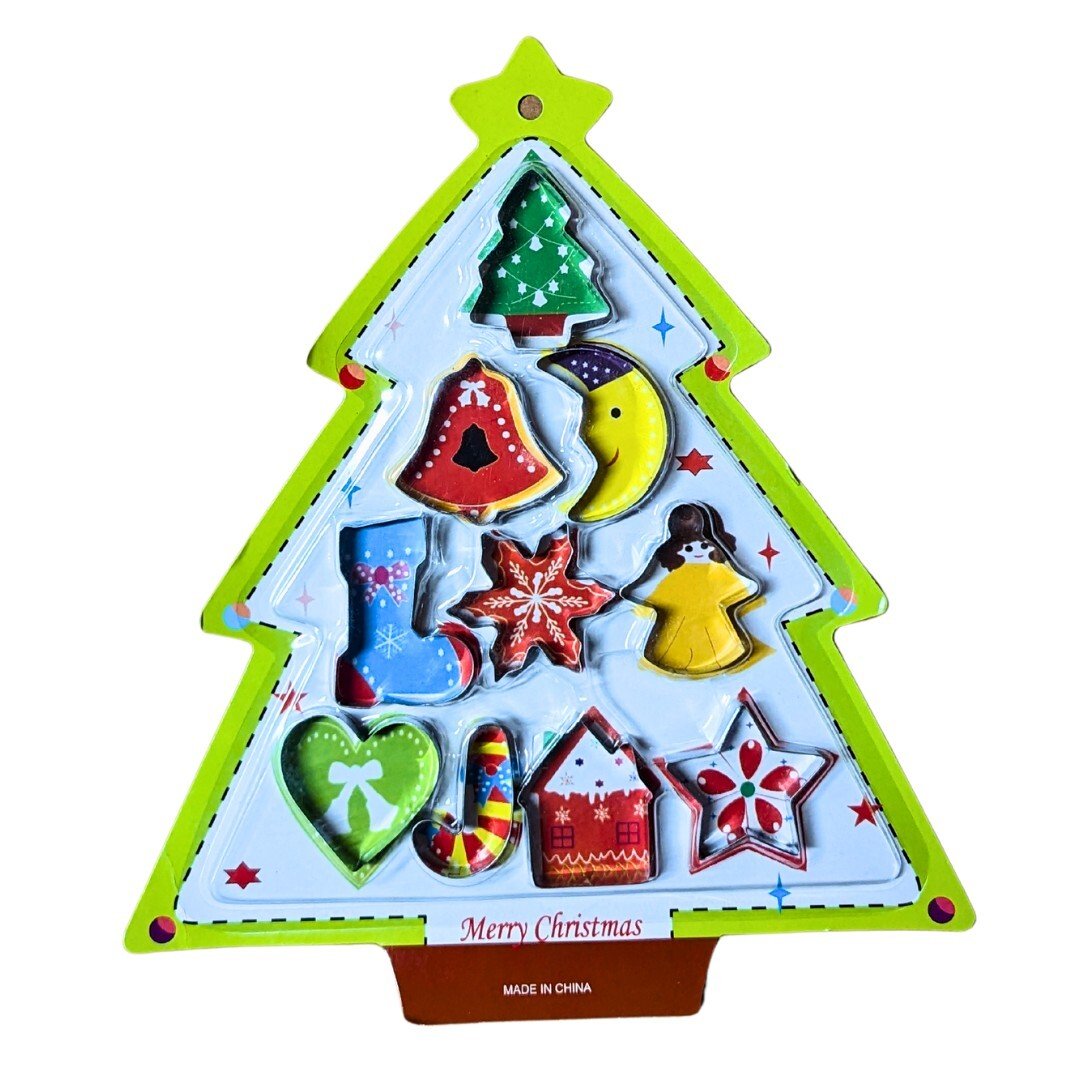 10x Keksform Set Keks Ausstecher Weihnachten Plätzchenausstecherform Backform - Easy2sell - Deluxe