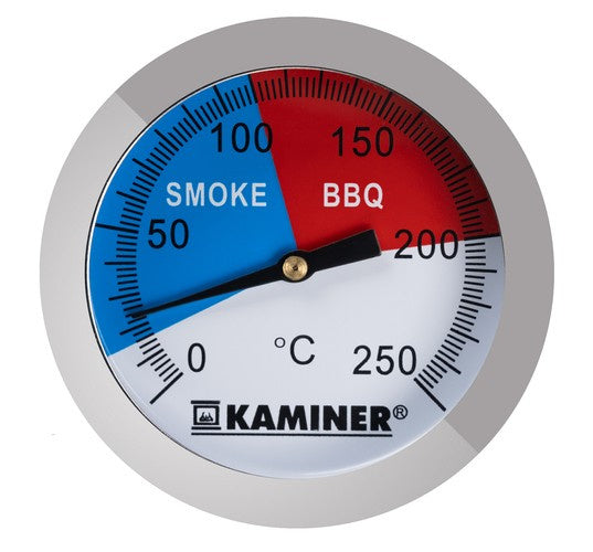 BBQ Grill Thermometer Edelstahl Analog Smoker Gasgrill Räucherofen Einbau Deckel bis 250°C