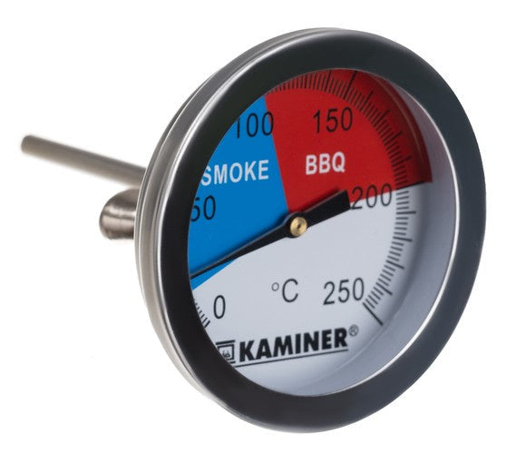 BBQ Grill Thermometer Edelstahl Analog Smoker Gasgrill Räucherofen Einbau Deckel bis 250°C