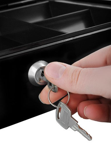 Große schwarze Spardose