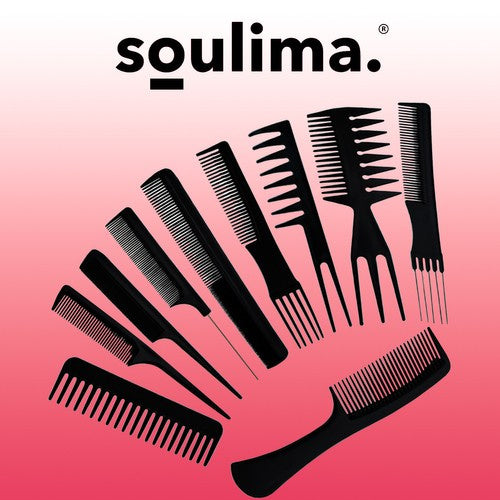 Friseurkämme - Satz mit 10 Stück