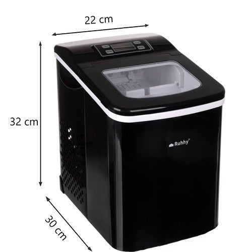 12 kg Eismaschine mit Display und Timer, schwarz - Easy2sell - Deluxe
