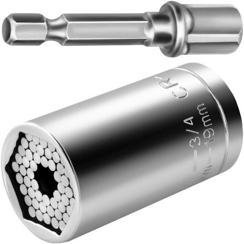 Universal Steckschlüssel 1/4-3/4' 7-19mm Adapter Bohrer Multischlüssel 4296