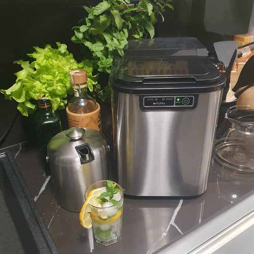 Eiswürfelbereiter Eismaschine 12 kg/24h 2,2 l 120 W 9 Würfel ABS 33x25x36,5 cm