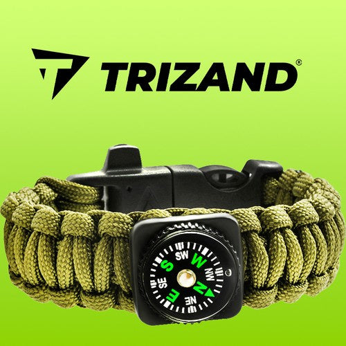 SURVIVAL Armband mit Zubehör - grün