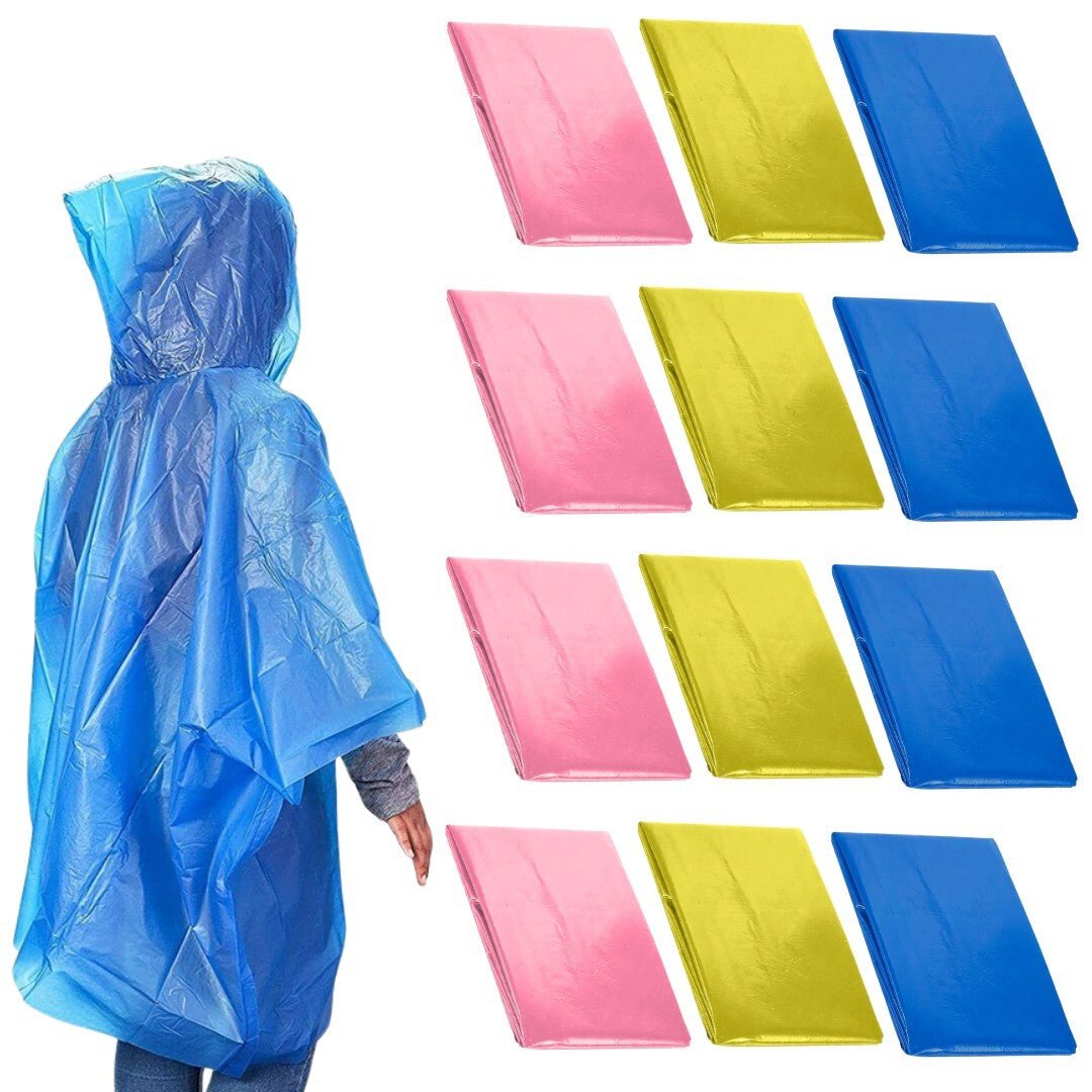 12er Set Einweg Regenponchos - Easy2sell - Deluxe