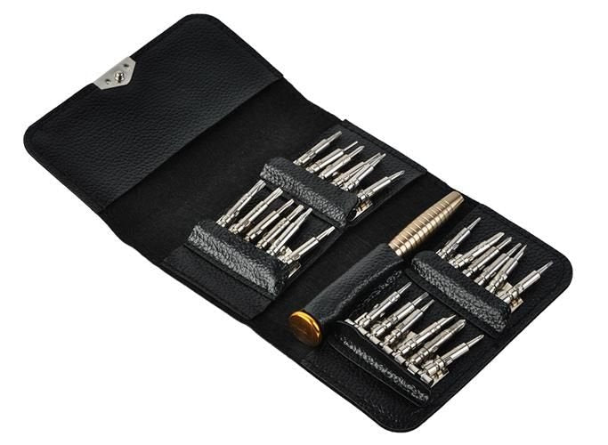 Präzisions-Schraubendreher-Set 25-in-1 24 Bits Chrom-Vanadium-Stahl Magnetetui