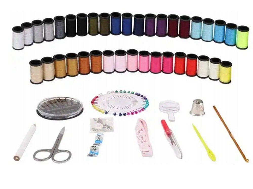 130er XL - Nähset Reiseset Nähzubehör Set Nähzeug Nähkästchen Nähen Anfänger Reise - Easy2sell - Deluxe