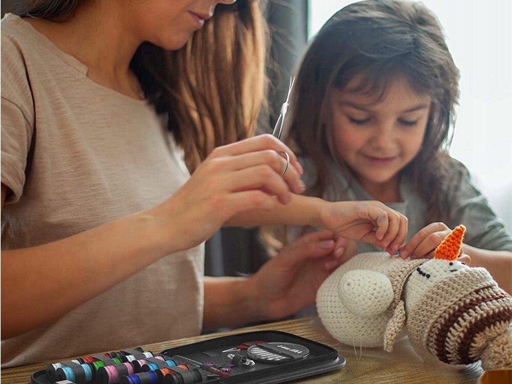 130er XL - Nähset Reiseset Nähzubehör Set Nähzeug Nähkästchen Nähen Anfänger Reise - Easy2sell - Deluxe