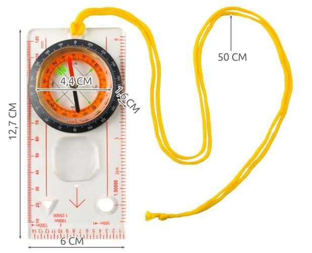 Kompass Wasserdichter Taschenuhr Kartenkompass Magnetischer Steuerkurs Outdoor 7953