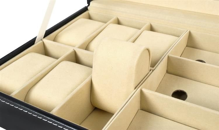 Uhren- und Brillenetui schwarz