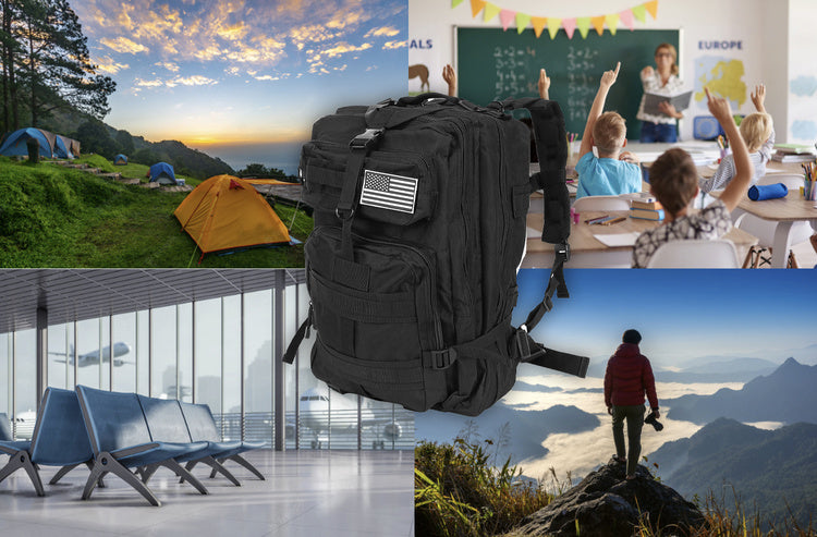 Militärrucksack XL schwarz