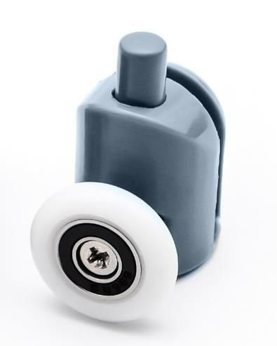 Duschkabinenrolle unten einzeln 23 mm für 4-6 mm Glas Kunststoff Nylon Edelstahl