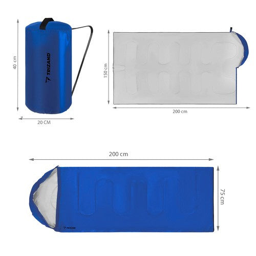 Schlafsack 2in1 Deckenschlafsack 2 Jahreszeiten wasserabweisend Outdoor Camping