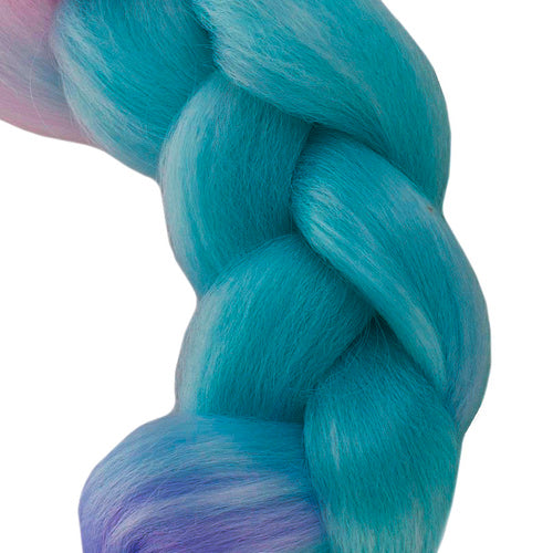 Kunsthaar-Ombre-Zöpfe rosa/ni/f W10341