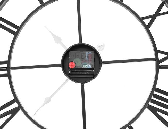 Retro Wanduhr - schwarz