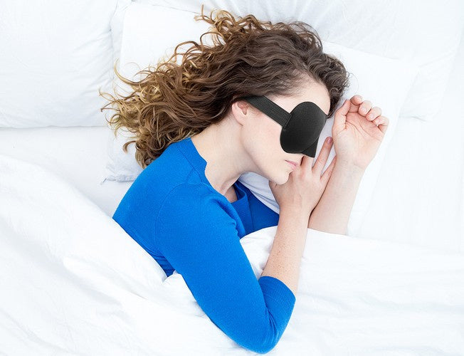 Schlafmaske 3D + Ohrstöpsel Schwarz ISO