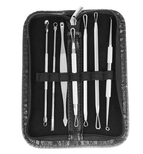 Löffel zum Entfernen von Mitessern - Set mit 7 Stück