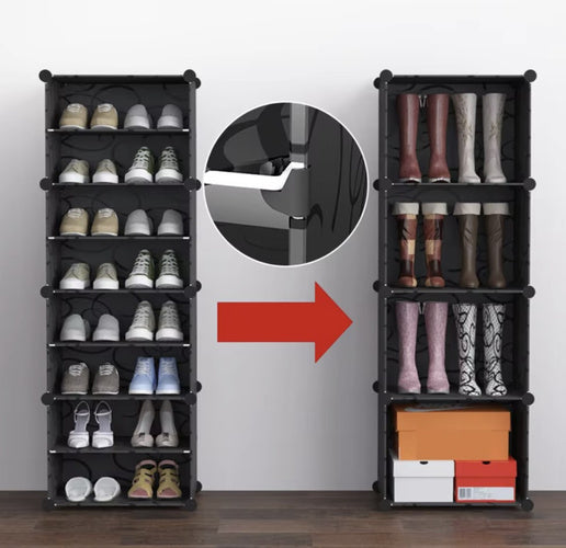 Modulares Schuhregal – 6 Ebenen