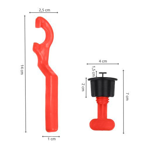 Fliesennivelliersystem 51 Stück - S14509