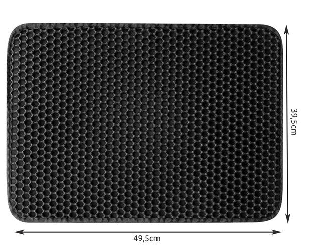 Katzentoilettenmatte EVA wasserdicht flexibel leicht zu reinigen 49,5 x 39,5 cm