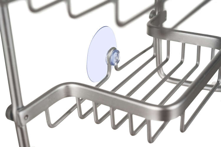 Hängendes Duschregal – Silber