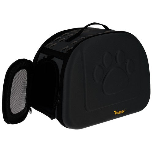 Hundetragetasche Katze Kaninchen Transporttasche EVA schwarz bis 6 kg 43x32x27cm
