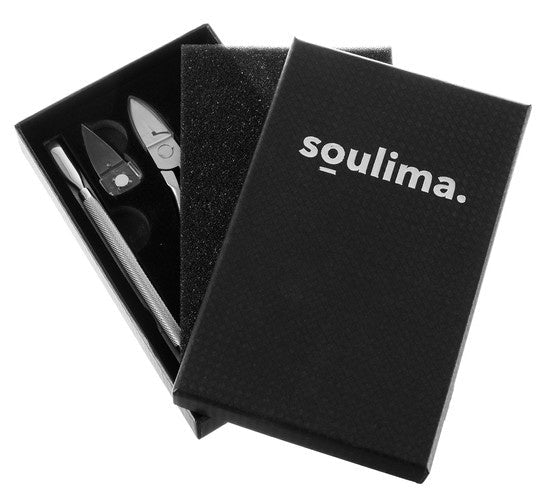 Nagelkorrekturset für eingewachsene Fußnägel 6-teilig Edelstahl Geschenkbox