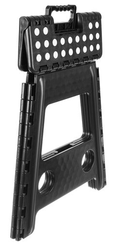 Klapphocker schwarz-weiß 39cm