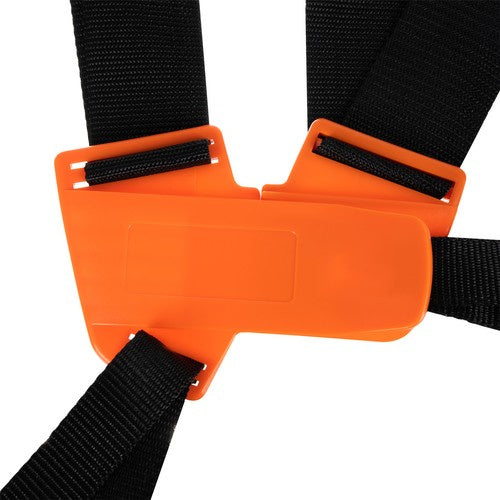 Tragegurt für Freischneider Rasentrimmer Zweischläger schwarz-orange gepolstert