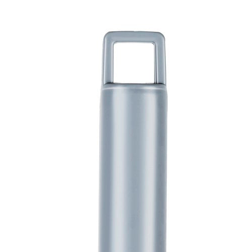 Teleskop-Staubwedel 2in1 Mikrofaser Edelstahl 84-250 cm grau/silber flexibel