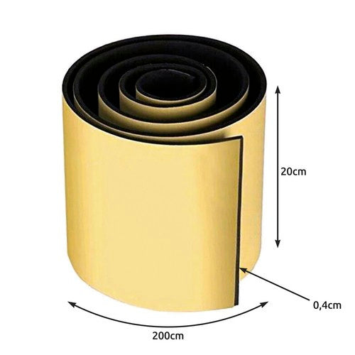 Türschutz Wandleiste selbstklebend EVA Schaum Schwarz Auto 200 x 20 x 0,4 cm