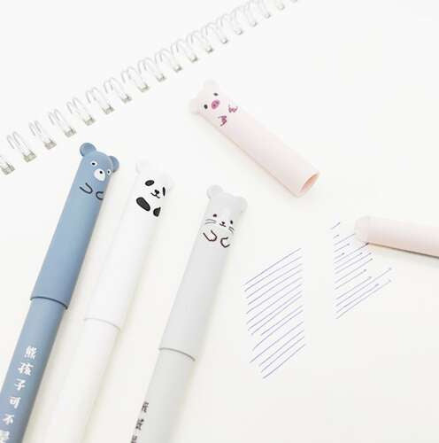 Löschbarer Stift - Tiere, 4 Stk.