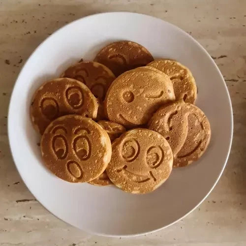 Spiegeleipfanne Pancake Pfanne Eierpfanne Smiley Motiv 7-fach Ø26 cm Induktion