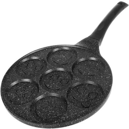 Spiegeleipfanne Pancake Pfanne Eierpfanne Smiley Motiv 7-fach Ø26 cm Induktion