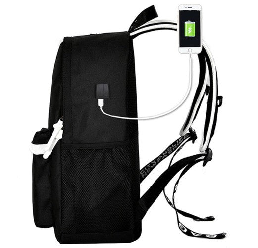 Kruzzel 19374 USB leuchtender Rucksack
