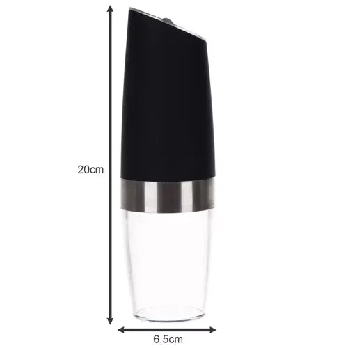 Elektrische Schwerkraft-Mühle 2er Set Salz Pfeffer Keramik LED 50 ml stufenlos